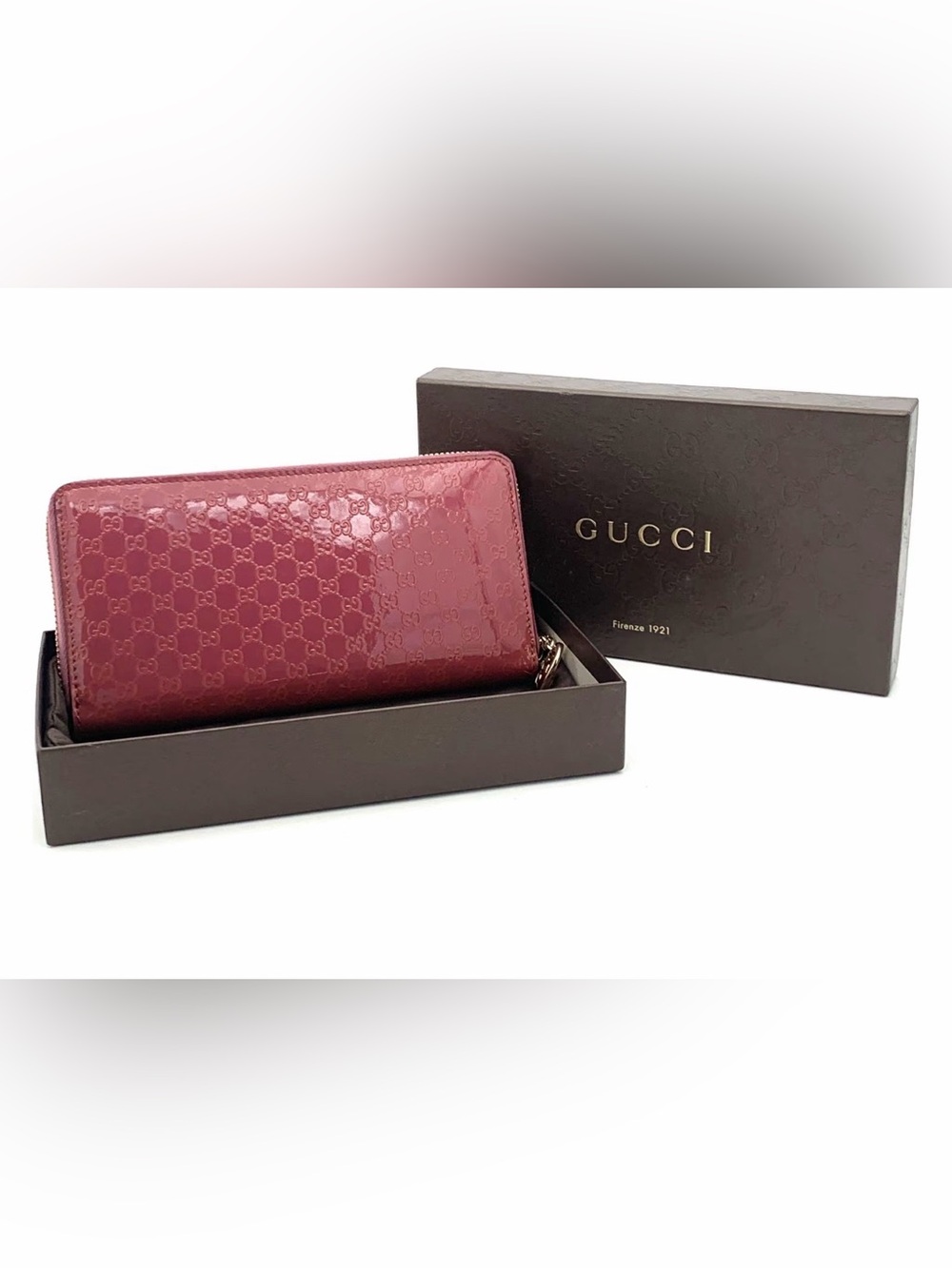 Gucci Zip Around Microguccissima Continental Wallet